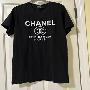 Chanel 1Rue Cambon Paris designer pullover shirt XL